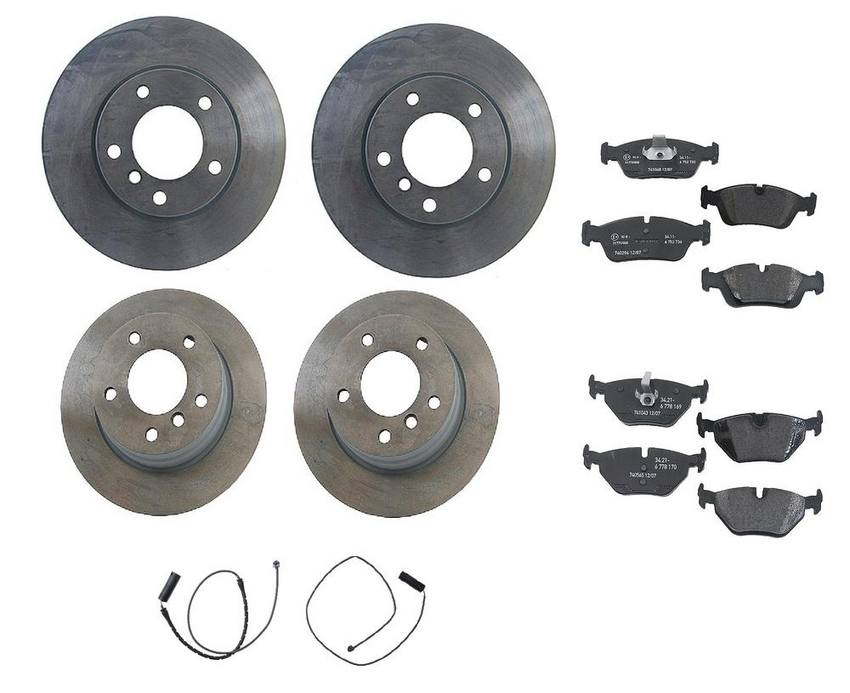 BMW Brake Kit - Pads and Rotors Front &  Rear (286mm/280mm)